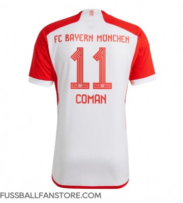 Bayern Munich Kingsley Coman #11 Replik Heimtrikot 2023-24 Kurzarm